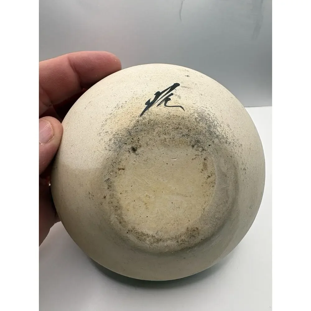Vintage Hopi Native American Pottery 4 1/4”Diameter Signed As is READ